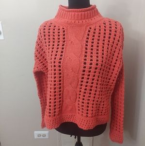 Free People Orange  Sweater
